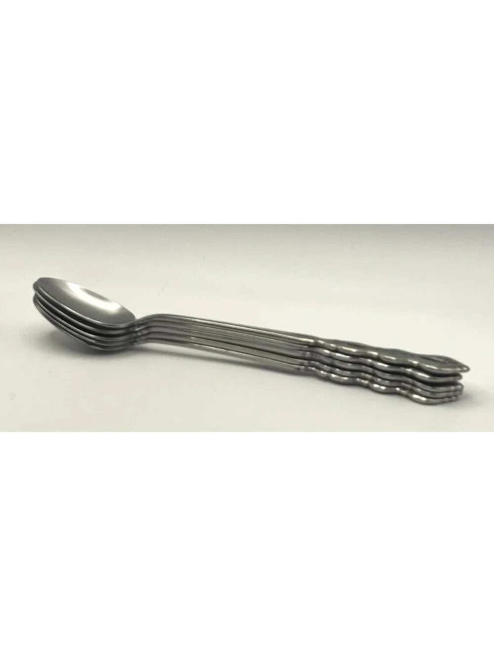 5- Oneida Community FANTASY Burnished Stainless Pierced Iced Tea spoon ~ 7 5/8”